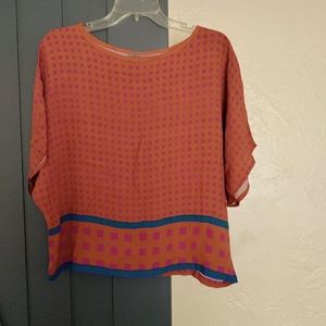 Anthropologie Colorful Blouse Size S